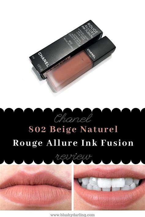 802 beige naturel chanel|CHANEL Rouge Allure Ink Fusion .